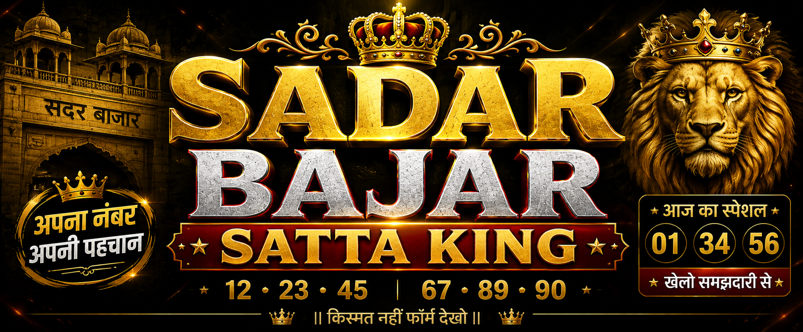 Sadar Bajar Satta King by Lucky Satta – Today’s Result